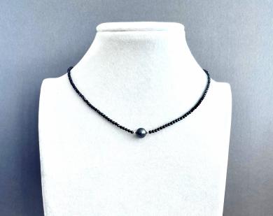 Колье шпинель, жемчуг речной 40-200 - Интернет-магазин бижутерии и жемчуга " Ruspearls" , Екатеринбург