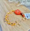 Браслет цепь эмаль,коралл,яшма 160 -  Интернет-магазин бижутерии и жемчуга " Ruspearls" , Екатеринбург 