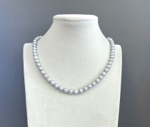 Бусы жемчуг речной серый 50-300 д.7 мм -  Интернет-магазин бижутерии и жемчуга " Ruspearls" , Екатеринбург 