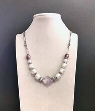 Колье цепь аметист,мурано 145 -  Интернет-магазин бижутерии и жемчуга " Ruspearls" , Екатеринбург 