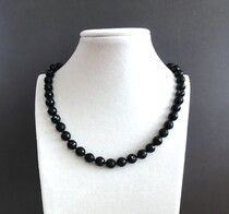 Бусы турмалин шерл 280 д.9,5мм -  Интернет-магазин бижутерии и жемчуга " Ruspearls" , Екатеринбург 