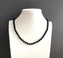 Бусы турмалин шерл 150 д.6,5мм -  Интернет-магазин бижутерии и жемчуга " Ruspearls" , Екатеринбург 