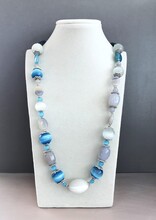 Колье кошачий глаз, агат 160 -  Интернет-магазин бижутерии и жемчуга " Ruspearls" , Екатеринбург 