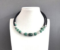 Колье чокер малахит 250 -  Интернет-магазин бижутерии и жемчуга " Ruspearls" , Екатеринбург 
