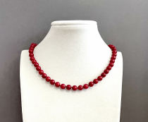 Бусы коралл 450 д.9,5мм красный -  Интернет-магазин бижутерии и жемчуга " Ruspearls" , Екатеринбург 