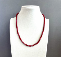 Бусы коралл красный 50-110 д.5,5мм -  Интернет-магазин бижутерии и жемчуга " Ruspearls" , Екатеринбург 