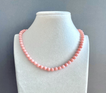 Бусы коралл розовый 50-170 д.7,5мм -  Интернет-магазин бижутерии и жемчуга " Ruspearls" , Екатеринбург 