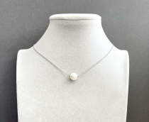 Колье серебро 925, жемчуг речной ж40-135* д.9,5мм -  Интернет-магазин бижутерии и жемчуга " Ruspearls" , Екатеринбург 