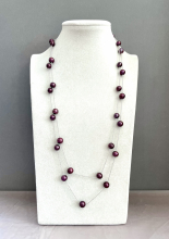 Колье серебро 925, жемчуг речной ж120-750 -  Интернет-магазин бижутерии и жемчуга " Ruspearls" , Екатеринбург 