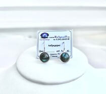 Серьги лабрадорит 40 д.9мм -  Интернет-магазин бижутерии и жемчуга " Ruspearls" , Екатеринбург 