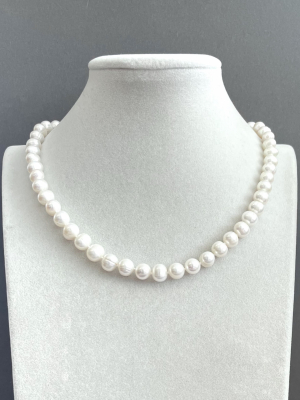 Бусы жемчуг речной 45-180  д.7,5-8 мм -  Интернет-магазин бижутерии и жемчуга " Ruspearls" , Екатеринбург 