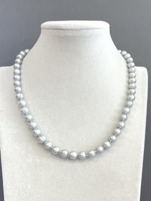 Бусы жемчуг речной серый 50-240 д.8,5-9 мм -  Интернет-магазин бижутерии и жемчуга " Ruspearls" , Екатеринбург 