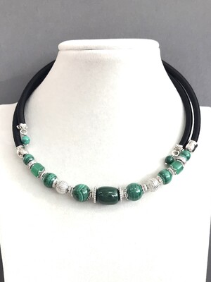 Колье чокер малахит 250 -  Интернет-магазин бижутерии и жемчуга " Ruspearls" , Екатеринбург 