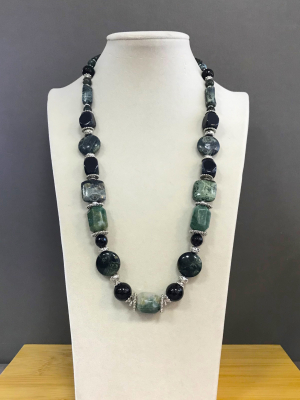 Колье яшма, агат 170 -  Интернет-магазин бижутерии и жемчуга " Ruspearls" , Екатеринбург 