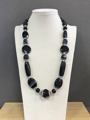 Колье агат 220  -  Интернет-магазин бижутерии и жемчуга " Ruspearls" , Екатеринбург 