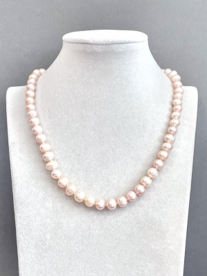 Бусы жемчуг речной 50-220 д.7,5-8мм персик -  Интернет-магазин бижутерии и жемчуга " Ruspearls" , Екатеринбург 