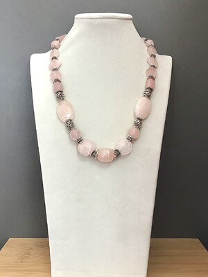 Колье розовый кварц 150 -  Интернет-магазин бижутерии и жемчуга " Ruspearls" , Екатеринбург 