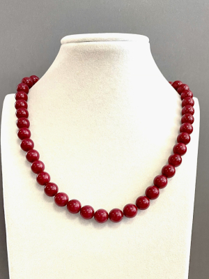 Бусы коралл 50-780 д.10,8-11,0мм красный -  Интернет-магазин бижутерии и жемчуга " Ruspearls" , Екатеринбург 