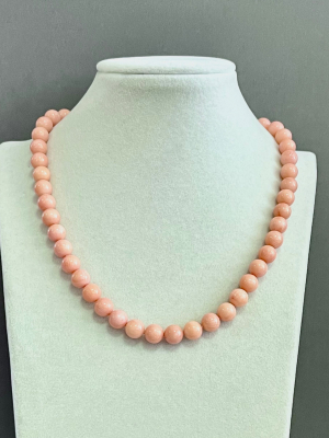 Бусы коралл 50-550 д.9,5мм розовый -  Интернет-магазин бижутерии и жемчуга " Ruspearls" , Екатеринбург 