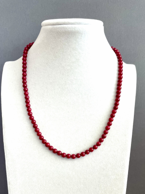 Бусы коралл красный 50-110 д.5,5мм -  Интернет-магазин бижутерии и жемчуга " Ruspearls" , Екатеринбург 