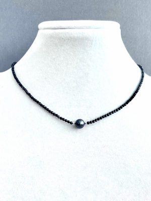 Колье шпинель, жемчуг речной 40-200 -  Интернет-магазин бижутерии и жемчуга " Ruspearls" , Екатеринбург 