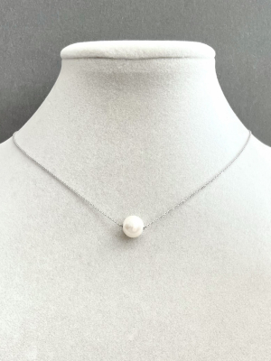 Колье серебро 925, жемчуг речной ж40-135* д.9,5мм -  Интернет-магазин бижутерии и жемчуга " Ruspearls" , Екатеринбург 