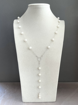 Колье серебро 925, жемчуг речной 80-950 -  Интернет-магазин бижутерии и жемчуга " Ruspearls" , Екатеринбург 