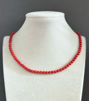 Бусы коралл терракот  42-80 д.5,5мм -  Интернет-магазин бижутерии и жемчуга " Ruspearls" , Екатеринбург 