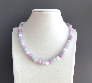 Бусы морганит 130 -  Интернет-магазин бижутерии и жемчуга " Ruspearls" , Екатеринбург 