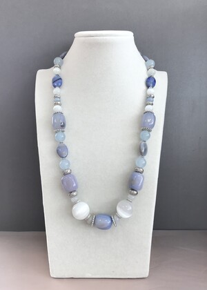 Колье агат,кошачий глаз 150 -  Интернет-магазин бижутерии и жемчуга " Ruspearls" , Екатеринбург 