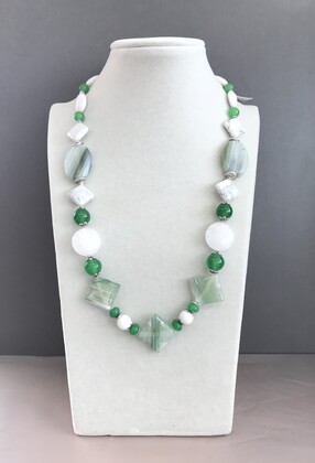 Колье агат,кахалонг, керамика 120 -  Интернет-магазин бижутерии и жемчуга " Ruspearls" , Екатеринбург 