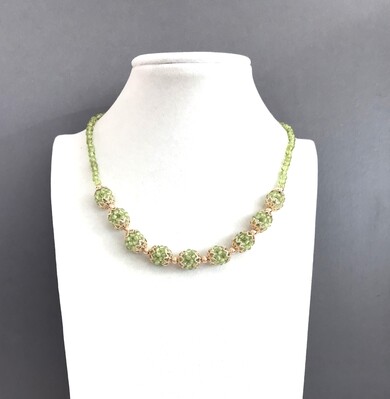 Колье хризолит 380 -  Интернет-магазин бижутерии и жемчуга " Ruspearls" , Екатеринбург 