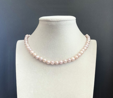 Бусы жемчуг речной 45-180 д.7-7,5мм лаванда -  Интернет-магазин бижутерии и жемчуга " Ruspearls" , Екатеринбург 