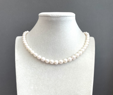 Бусы жемчуг речной 45-200 д.7,5-8мм  -  Интернет-магазин бижутерии и жемчуга " Ruspearls" , Екатеринбург 