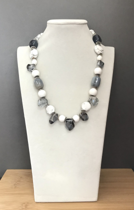 Колье агат,кахалонг,кварц 170 -  Интернет-магазин бижутерии и жемчуга " Ruspearls" , Екатеринбург 