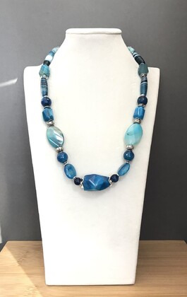 Колье агат 160 -  Интернет-магазин бижутерии и жемчуга " Ruspearls" , Екатеринбург 