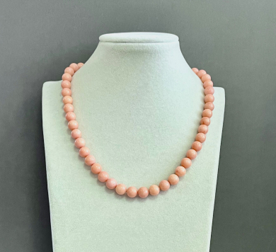 Бусы коралл 50-550 д.9,5мм розовый -  Интернет-магазин бижутерии и жемчуга " Ruspearls" , Екатеринбург 