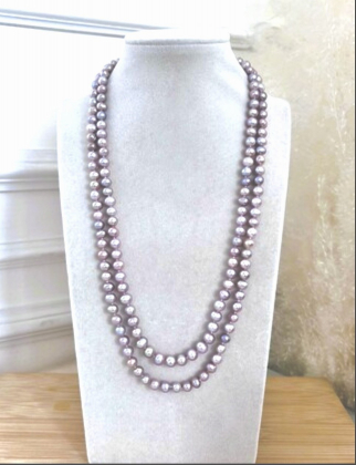 Бусы жемчуг речной 120-210 д.7-7,5мм -  Интернет-магазин бижутерии и жемчуга " Ruspearls" , Екатеринбург 